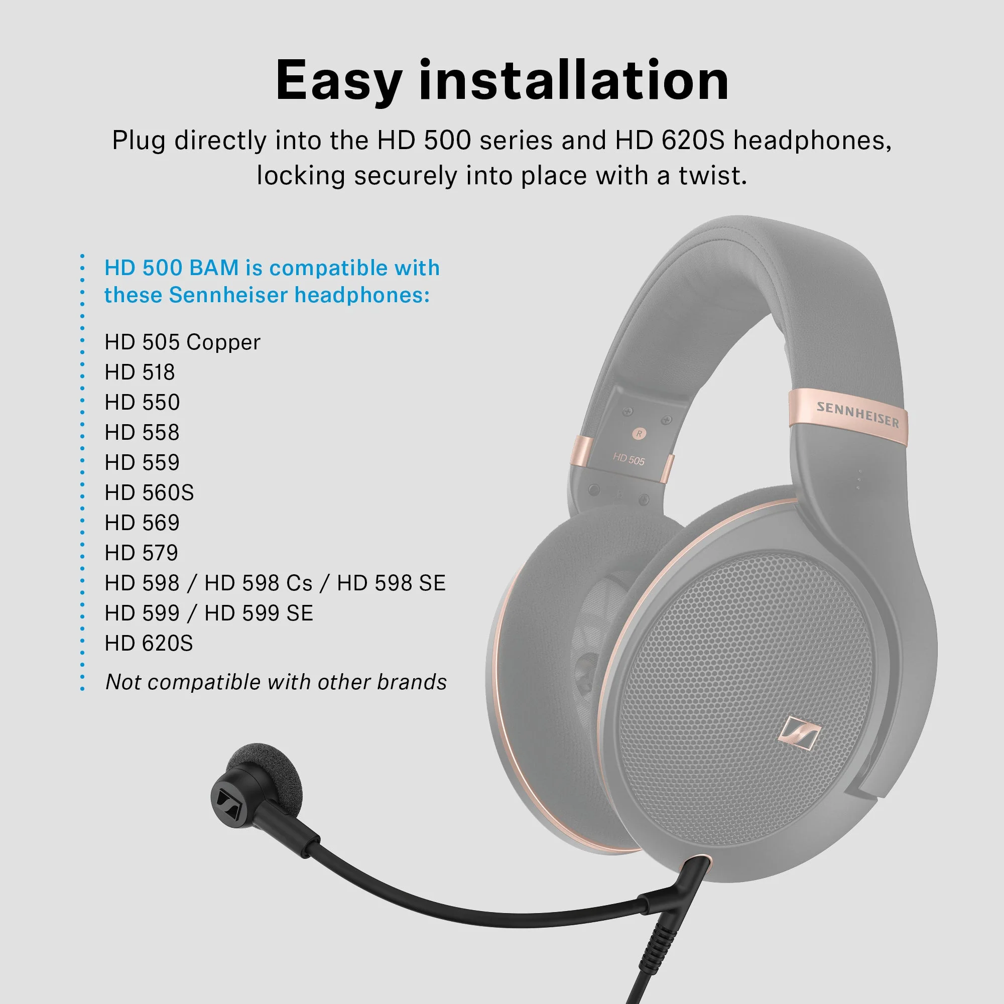 HD 505 with Boom Arm Microphone Set - Image 2