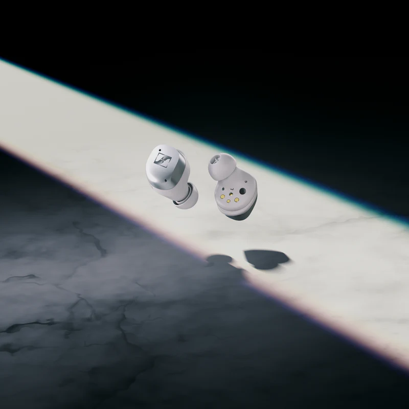 MTW4 Earbuds Without Charging Box : Accessory (White Silver) - Image 2